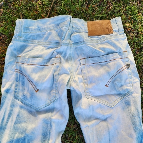 Dondup Dionis Jeans Made In Italy Bleached Stretch Pants Woman 26x33 Embroidered - Picture 6 of 12